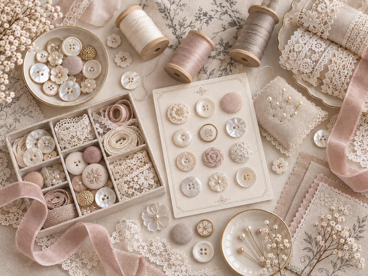 fils et boutons aesthetic